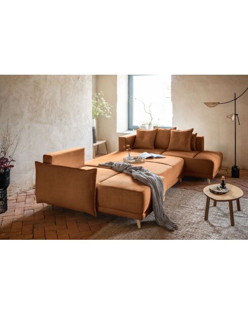 Ecksofa U umwandelbar rechtwinklig Lazy Lukka Brick- 320x191x85 cm