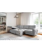 S-MAX Wandelbares Ecksofa linke Ecke Lofty Lilly Hellgrau- 306x150x84 cm