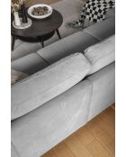 S-MAX Wandelbares Ecksofa linke Ecke Lofty Lilly Hellgrau- 306x150x84 cm
