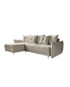 Divano angolare convertibile reversibile Lazy Lukka Taupe - 253x155x85 cm