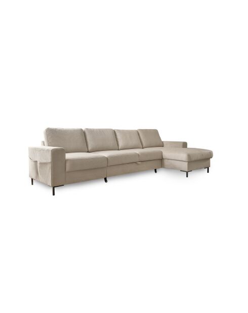 S-MAX Wandelbares rechtwinkliges Ecksofa Lofty Lilly Beige- 306 x 150 x 84 cm