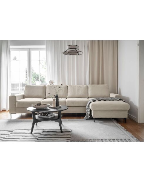 S-MAX Wandelbares rechtwinkliges Ecksofa Lofty Lilly Beige- 306 x 150 x 84 cm