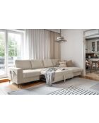 S-MAX Wandelbares rechtwinkliges Ecksofa Lofty Lilly Beige- 306 x 150 x 84 cm