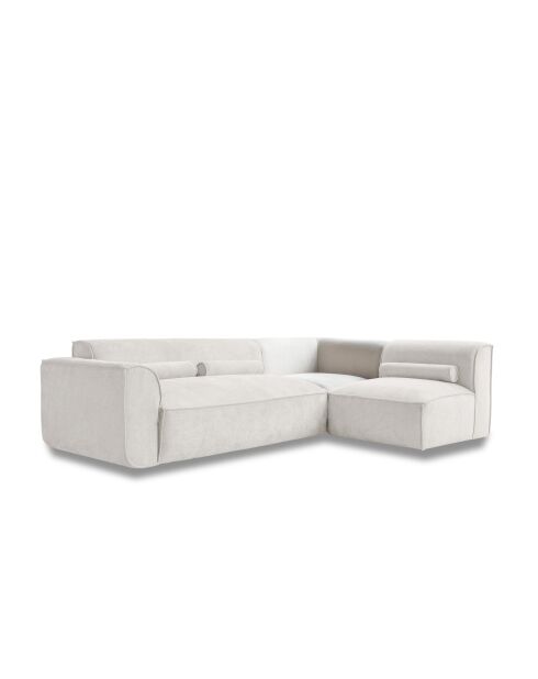Festes L-Ecksofa, rechts Flex Felix Beige - 265x169x70 cm