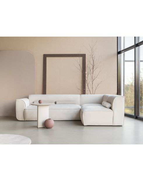 Festes L-Ecksofa, rechts Flex Felix Beige - 265x169x70 cm
