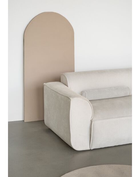 Festes L-Ecksofa, rechts Flex Felix Beige - 265x169x70 cm