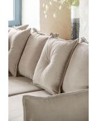 Ecksofa L, umwandelbar, linke Ecke, Lazy Lukka, Beige, 247 x 191 x 85 cm