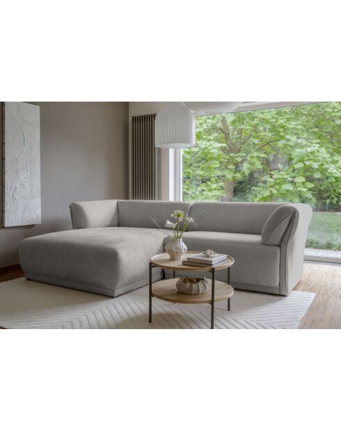 Vaste hoekbank S Left Gatsby Lichtgrijs - 280x173x87 cm