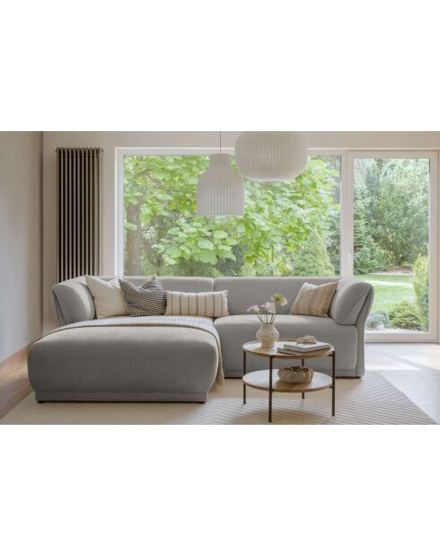 Vaste hoekbank S Left Gatsby Lichtgrijs - 280x173x87 cm