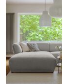 Festes Ecksofa S Left Gatsby Hellgrau - 280x173x87 cm