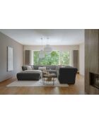 Gatsby Ecksofa, U-förmig, für rechts, 341 x 233 x 87 cm, Grau