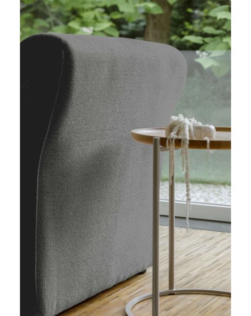 Gatsby grijze vaste U-hoekbank rechts - 341x233x87 cm