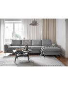 S-MAX Wandelbares rechtwinkliges Ecksofa Lofty Lilly Hellgrau- 306 x 150 x 84 cm