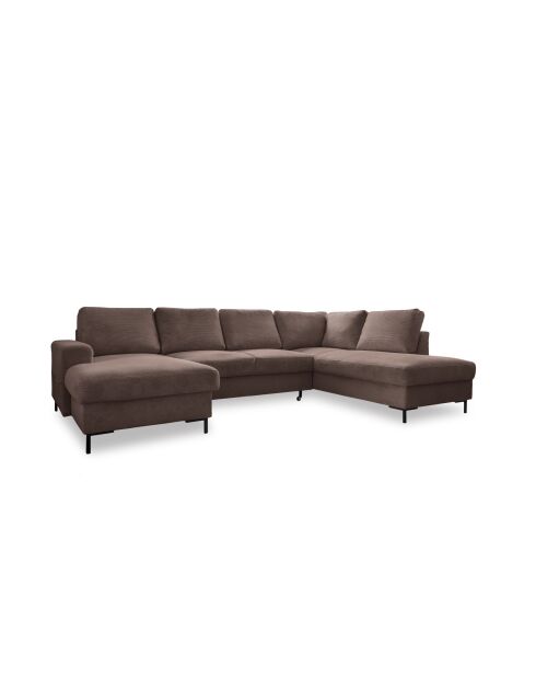 Lofty Lilly Rechtwinkliges U-Ecksofa von Lofty Lilly, umwandelbar, 303 x 197 x 84 cm, Taupe