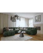 Canapé d'angle Fixe U Gauche Shell Vert foncé- 330x265x75 cm