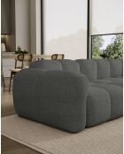 Festes S-Ecksofa, rechts Cloud Gris- 248x160x76 cm