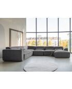 Festes U-Ecksofa, links Flex Felix Dunkelgrau - 337x265x70 cm