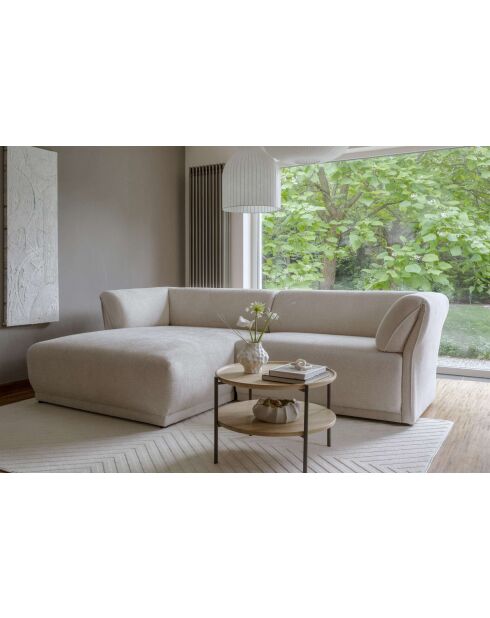 Sofá angular fijo S Left Gatsby Beige- 280x173x87 cm