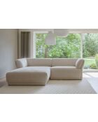 Sofá angular fijo S Left Gatsby Beige- 280x173x87 cm