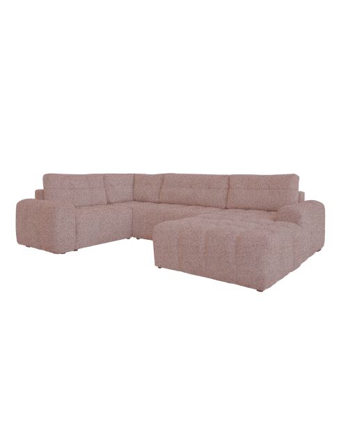 Divano angolare trasformabile Lulu Rouge U-right - 333x213x94 cm