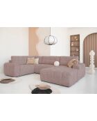 Divano angolare trasformabile Lulu Rouge U-right - 333x213x94 cm