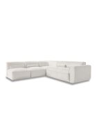 L-MAX Festes Ecksofa, Left Flex Felix, 265 x 248 x 70 cm, Beige