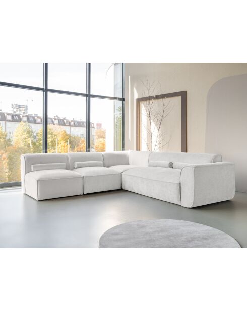 L-MAX Festes Ecksofa, Left Flex Felix, 265 x 248 x 70 cm, Beige