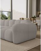 L-MAX Festes Ecksofa, symmetrische Wolke, hellgrau — 260 x 260 x 76 cm
