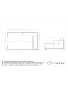 Flex Felix AC/linkes Tagesbett, 92 x 154 x 70 cm, Grau