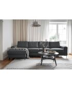 S-MAX Wandelbares Ecksofa linke Ecke Lofty Lilly Gray- 306x150x84 cm