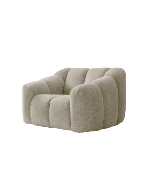 Shell Beiger 1-Sitzer-Sessel, 124 x 109 x 75 cm