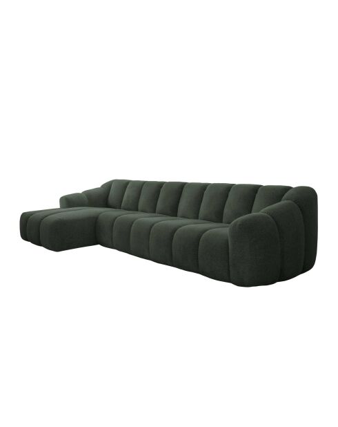 Fixed M Left Shell Ecksofa Dunkelgrün — 325x165x75 cm