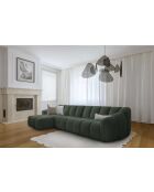 Fixed M Left Shell Ecksofa Dunkelgrün — 325x165x75 cm