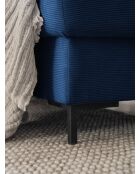 U-Ecksofa, umwandelbar, linke Ecke, Lofty Lilly, Marineblau, 303 x 197 x 84 cm