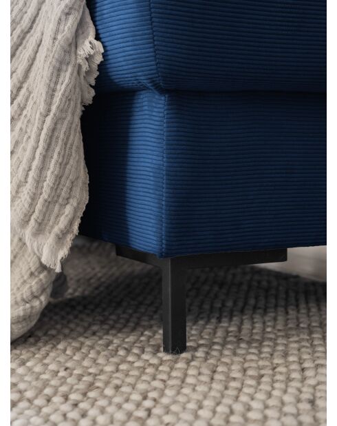 U-Ecksofa, umwandelbar, linke Ecke, Lofty Lilly, Marineblau, 303 x 197 x 84 cm