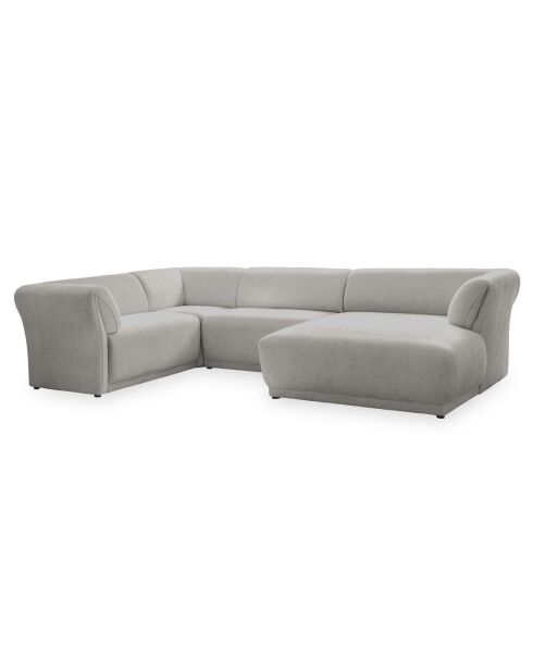 Gatsby Fixed U hoekbank links, lichtgrijs, 341x233x87 cm