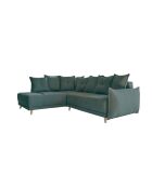 Ecksofa L, umwandelbar, linke Ecke Lazy Lukka, Türkis, 247 x 191 x 85 cm