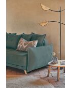 Ecksofa L, umwandelbar, linke Ecke Lazy Lukka, Türkis, 247 x 191 x 85 cm