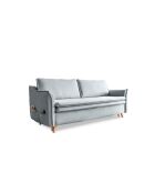 Charming Charlie Slim 3-Sitzer-Ausziehsofa, hellgrau — 225x90x85 cm