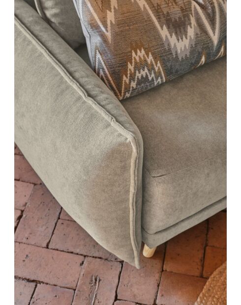 Divano angolare a L convertibile ad angolo sinistro Lazy Lukka Taupe- 247x191x85 cm