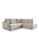L Omvormbare hoekbank; rechterhoek Lazy Lukka Beige- 247x191x85 cm
