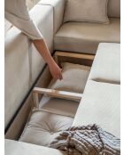 L Omvormbare hoekbank; rechterhoek Lazy Lukka Beige- 247x191x85 cm