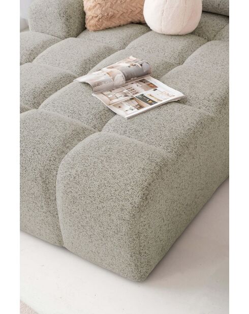 Lulu grijze omvormbare hoekbank U rechts - 333x187x94 cm