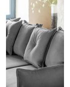 Omkeerbare hoekbank Lazy Lukka, omkeerbaar, lichtgrijs, 253x155x85 cm