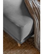 Omkeerbare hoekbank Lazy Lukka, omkeerbaar, lichtgrijs, 253x155x85 cm