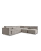 L-MAX Festes Ecksofa, Right Flex Felix, dunkelbeige — 265 x 248 x 70 cm