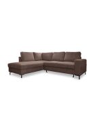 L Ecksofa, umwandelbar, linke Ecke, Lofty Lilly, Taupe, 237 x 197 x 84 cm