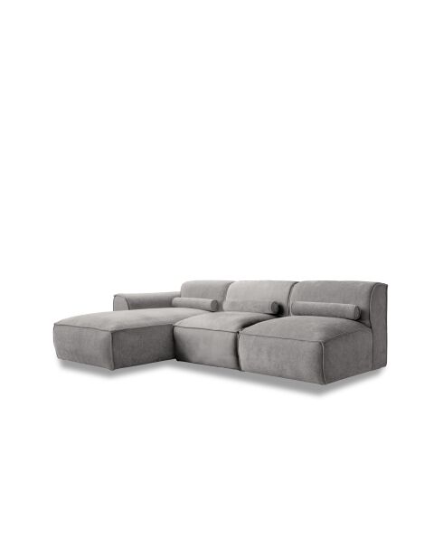 Festes Ecksofa XS, links Flex Felix Gris- 244x154x70 cm