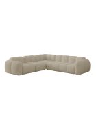 L-MAX Festes Ecksofa, Symmetric Cloud Beige — 260 x 260 x 76 cm