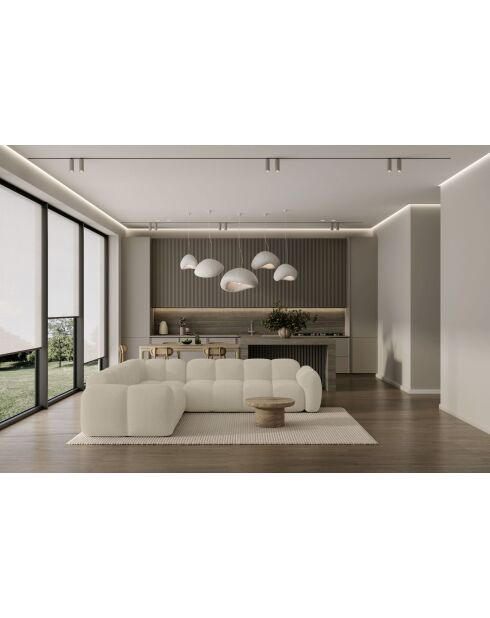 L-MAX Festes Ecksofa, Symmetric Cloud Beige — 260 x 260 x 76 cm